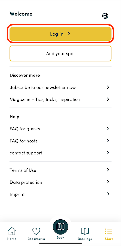 Activate annual pass (smartphone version)