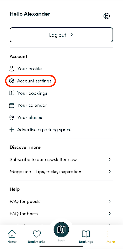 Activate annual pass (smartphone version)