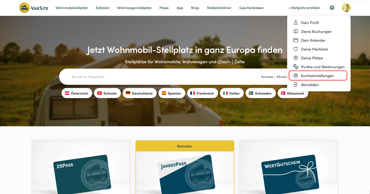 Bestehendes Jahrespass / 25Pass Abo kündigen (Desktop-Variante)