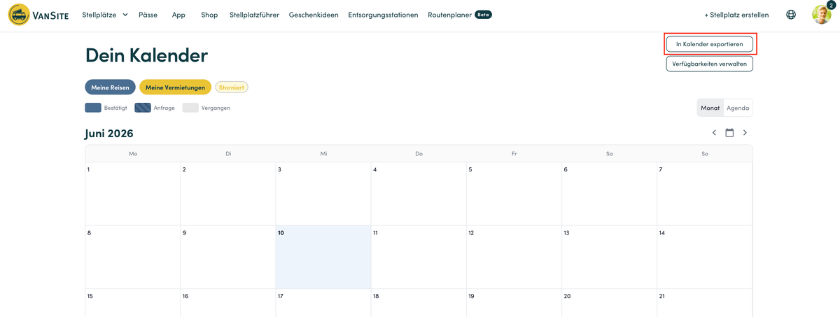 Buchungen im Kalender synchronisieren (Google, Apple & Outlook)